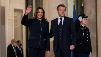 Macron und Harris geloben gute Zusammenarbeit Frankreichs und der USA