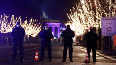 Berliner Polizei: Wenige Verstöße gegen Auflagen an Silvester