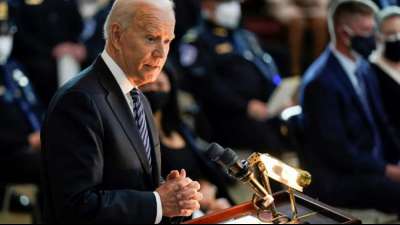 Biden h&auml;lt anl&auml;sslich seiner ersten einhundert Tage im Amt Rede vor US-Kongress