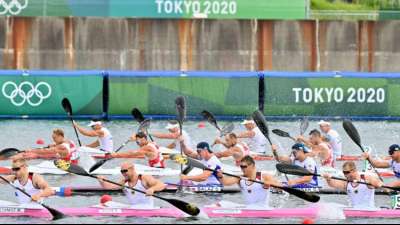 Welch ein Sieg - Kajak-Vierer der M&auml;nner holt Olympia-Gold