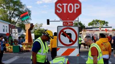 "George-Floyd-Platz" in Minneapolis wird wieder f&uuml;r den Verkehr freigegeben