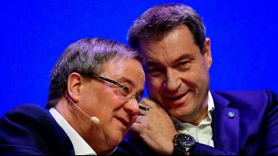 Laschet und S&ouml;der bringen sich f&uuml;r Entscheidung in Stellung