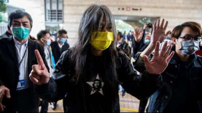 Hongkong: Aktivisten der "Verschw&ouml;rung zum Umsturz" beschuldigt