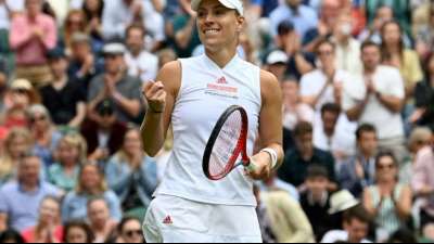 Sieg gegen "Wunderkind" Gauff: Kerber st&uuml;rmt ins Wimbledon-Viertelfinale