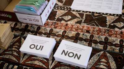 B&uuml;rger in Neukaledonien stimmen in Referendum erneut f&uuml;r Verbleib bei Frankreich