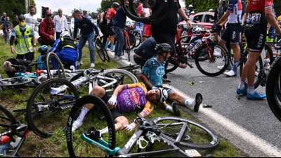 Kritik an Organisatoren nach St&uuml;rzen bei der Tour de France