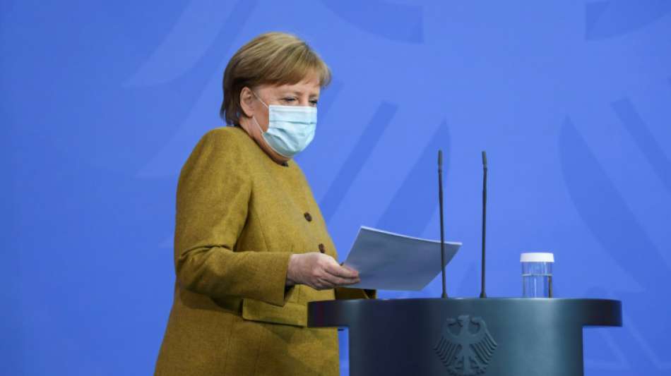 Merkel k&uuml;ndigt "stringenteres und konsequenteres" Vorgehen in Corona-Politik an