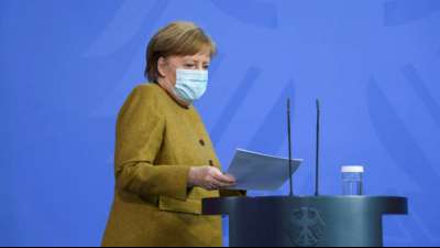 Merkel k&uuml;ndigt "stringenteres und konsequenteres" Vorgehen in Corona-Politik an