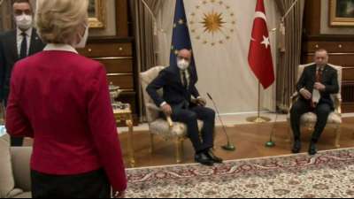 Erstes Treffen von von der Leyen und Michel nach "Sofagate"-Aff&auml;re