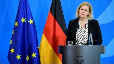 Faeser: Rechtsextremismus ist Bedrohung der Demokratie