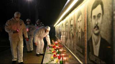 Ukraine gedenkt des Atomungl&uuml;cks von Tschernobyl vor 35 Jahren