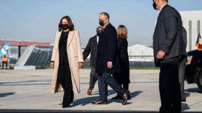 US-Vizepr&auml;sidentin Kamala Harris auf Vers&ouml;hnungsbesuch in Paris