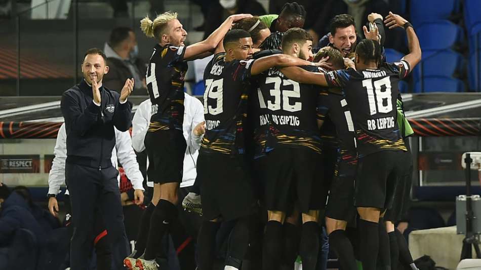 Fu&szlig;ball: RB Leipzig erreicht das Achtelfinale der Europa League