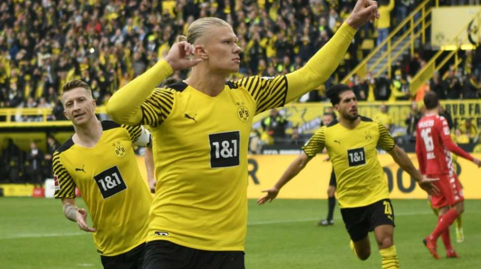 Haaland schie&szlig;t BVB an die Spitze - Hertha siegt in Frankfurt