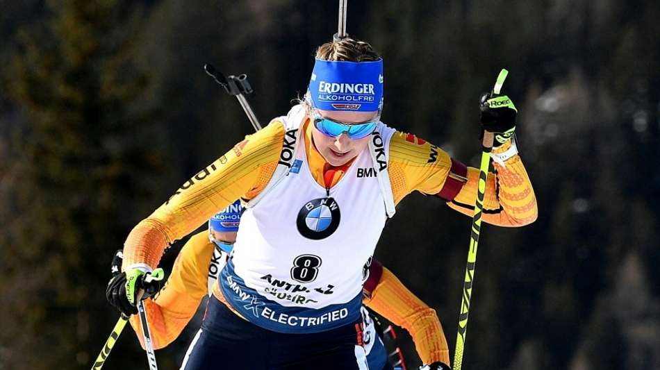 Biathlon: Preu&szlig; in der Verfolgung auf Rang f&uuml;nf