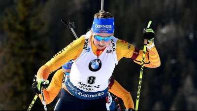 Biathlon: Preu&szlig; in der Verfolgung auf Rang f&uuml;nf