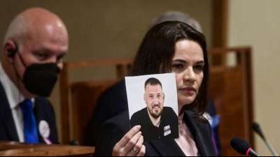 Tichanowskaja fordert von G7 Unterst&uuml;tzung f&uuml;r Unabh&auml;ngigkeit von Belarus