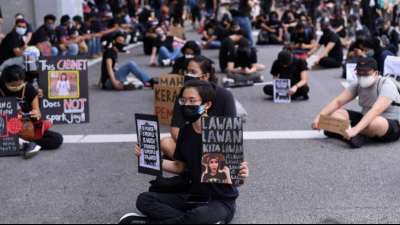 Hunderte protestieren in Malaysia trotz Corona-Restriktionen gegen Regierung 