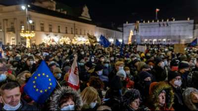 Tausende Polen demonstrieren f&uuml;r die Pressefreiheit