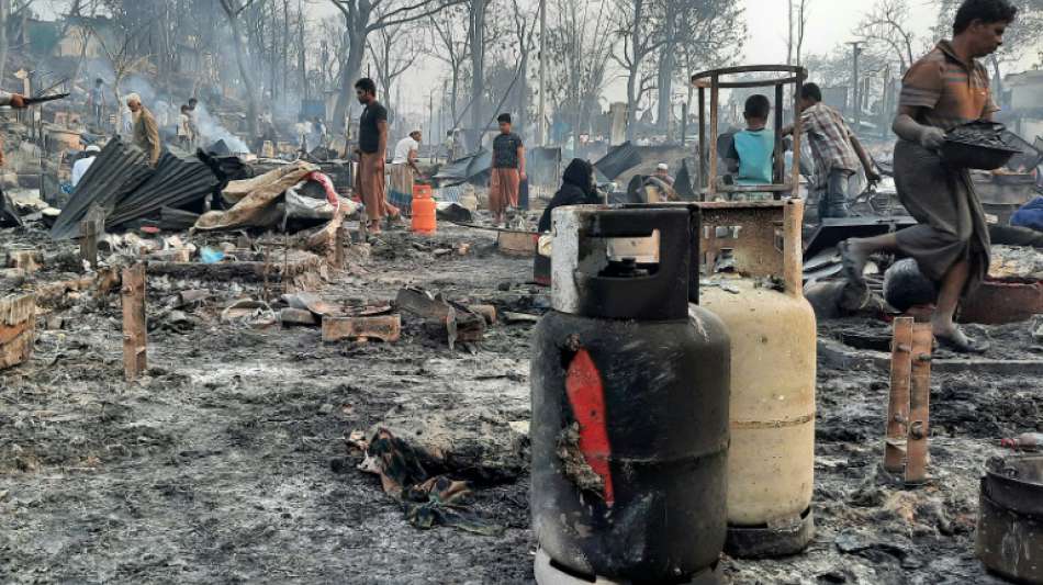 15 Tote nach einem Brand in Rohingya-Lagern in Bangladesch 