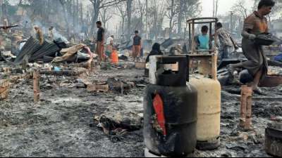 15 Tote nach einem Brand in Rohingya-Lagern in Bangladesch 