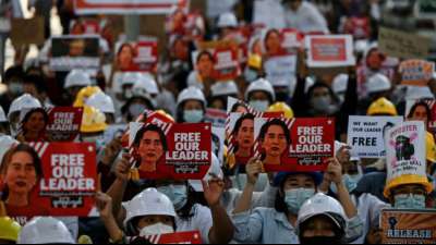 Proteste in Myanmar trotz Polizeigewalt fortgesetzt