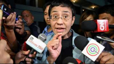 Philippinen sehen in Nobelpreis f&uuml;r Journalistin Beleg f&uuml;r intakte Pressefreiheit