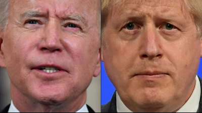 Britischer Premier Johnson empf&auml;ngt US-Pr&auml;sident Joe Biden in Carbis Bay