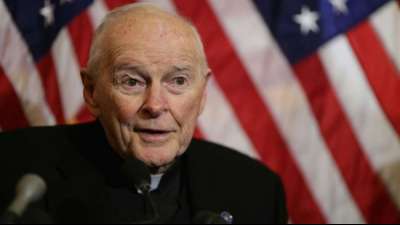 Fr&uuml;herer US-Kardinal McCarrick des sexuellen Missbrauchs beschuldigt