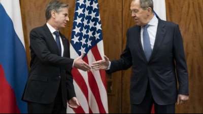 Blinken und Lawrow in Ukraine-Krise zu Gespr&auml;chen in Genf zusammengetroffen