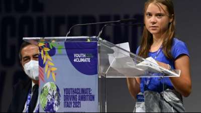 Greta Thunberg beklagt jahrzehntelanges "Bla bla" in punkto Klimaschutz