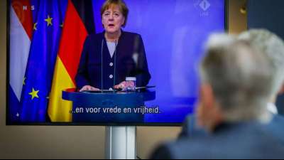 Merkel spricht an niederl&auml;ndischem "Befreiungstag" &uuml;ber Einschr&auml;nkung der Grundrechte