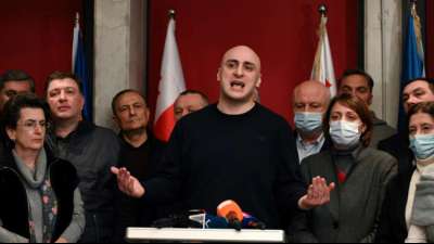 Georgischer Oppositionschef Melia festgenommen