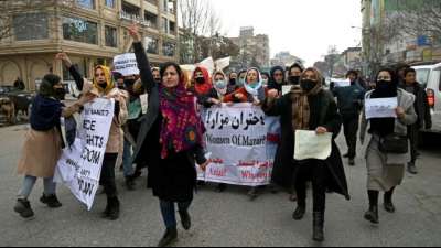Angeh&ouml;riger: Taliban lassen afghanische Demonstrantin frei