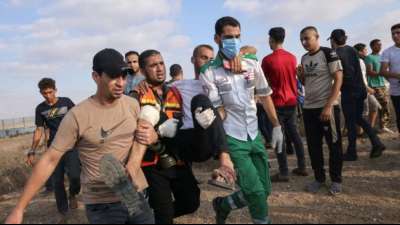Mehr als 40 Verletzte bei Zusammenst&ouml;&szlig;en an Grenze zum Gazastreifen