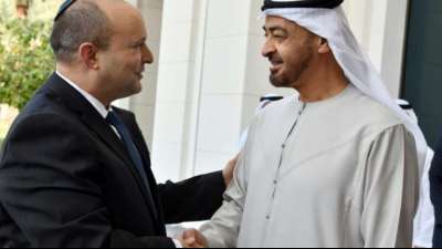 Historisches Treffen zwischen Bennett und Kronprinz von Abu Dhabi