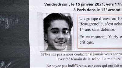 Neun Jugendliche nach brutalem Angriff auf 15-J&auml;hrigen in Paris beschuldigt