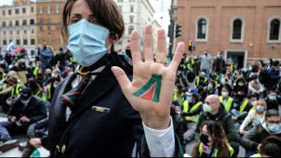 Tausend Alitalia-Mitarbeiter demonstrieren in Rom f&uuml;r Rettung der Airline