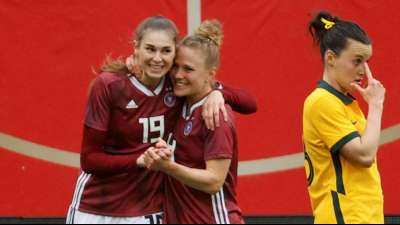 Tor und Vorlage: Brand beim Traumdeb&uuml;t f&uuml;r DFB-Frauen nur kurz nerv&ouml;s