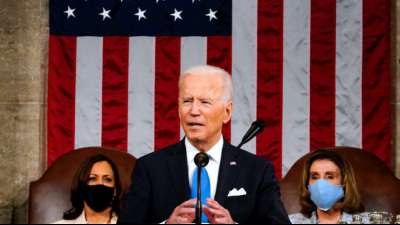 Biden schl&auml;gt in Kongress-Rede optimistischen Ton an und wirbt f&uuml;r Reformen
