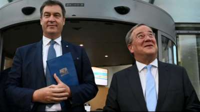 Laschet und S&ouml;der uneins hinsichtlich weiterer Jamaika-Optionen