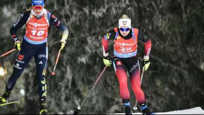 Biathlon: Preu&szlig; sichert sich als Siebte die Olympia-Norm - Hanna &Ouml;berg gewinnt