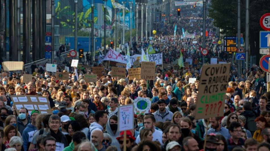 Zehntausende Belgier demonstrieren f&uuml;r mehr Klimaschutz