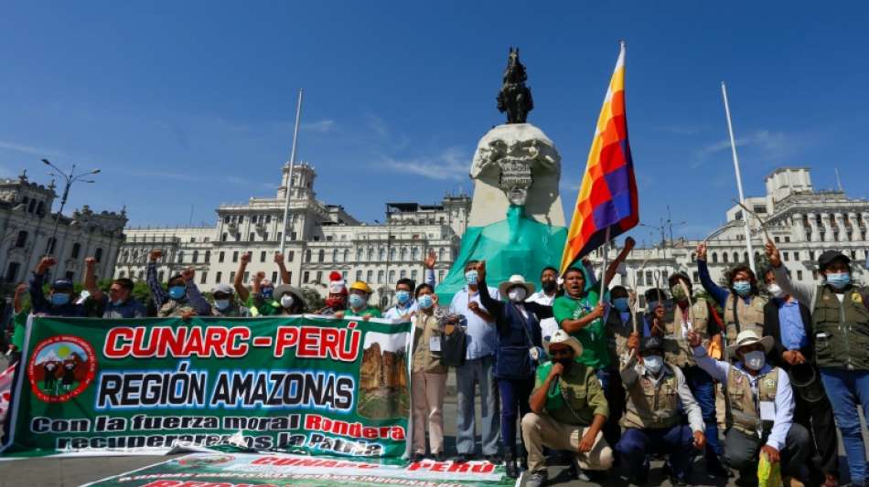 Nach Pr&auml;sidentenwahl in Peru Demonstrationen beider Lager