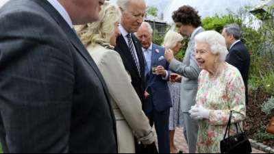 Queen empf&auml;ngt Biden nach G7-Gipfel auf Schloss Windsor