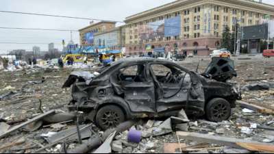 Erneute Angriffe russischer Truppen auf zahlreiche St&auml;dte in der Ukraine