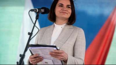 Tichanowskaja fordert Druck auf Weissrussland von USA und EU