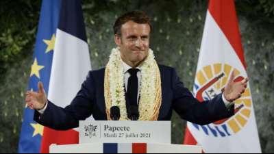 Macron erkennt Schuld Frankreichs gegen&uuml;ber Polynesien wegen Atom-Versuchen an