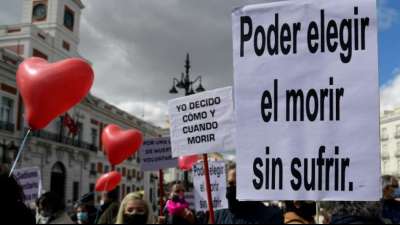 Parlament: Gesetz zur Sterbehilfe in Spanien in Kraft getreten