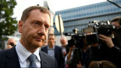 Kretschmer warnt vor weiterer Eskalation von Corona-Protesten